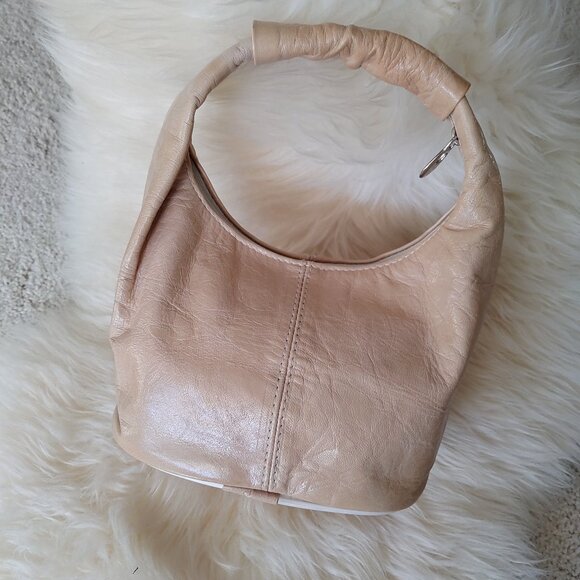 Custom Made Light Beige Leather Mini Handbag - Picture 3 of 16
